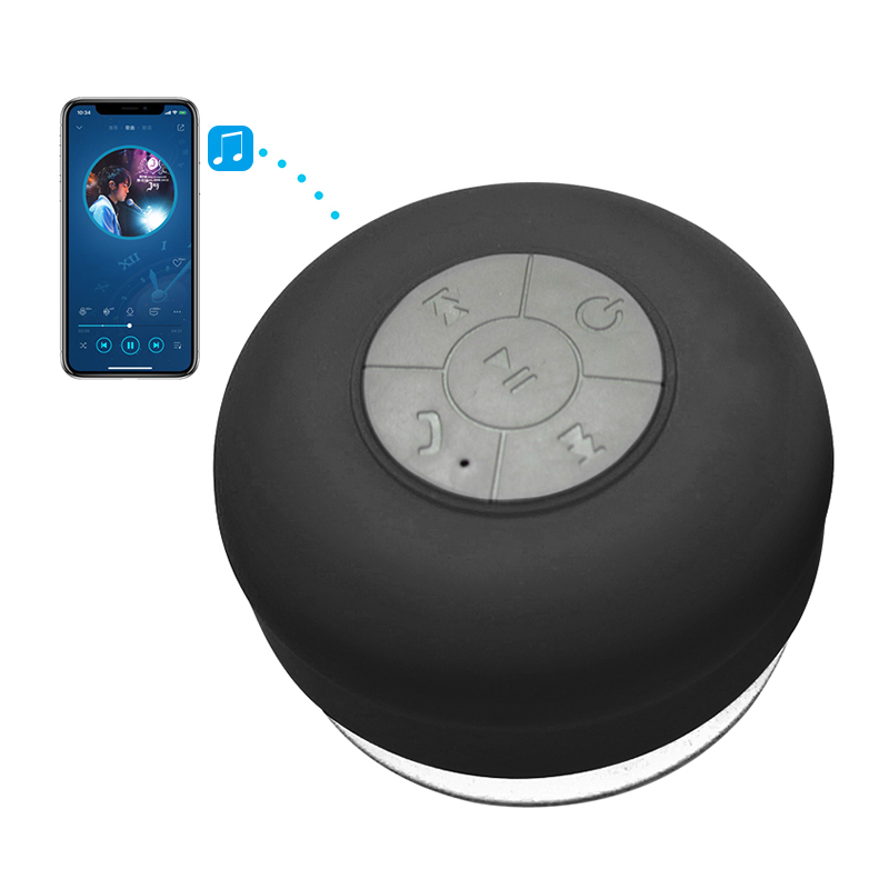 Китайский производитель, лучшее качество, черный круглый мини-bluetooth-динамик с микрофоном