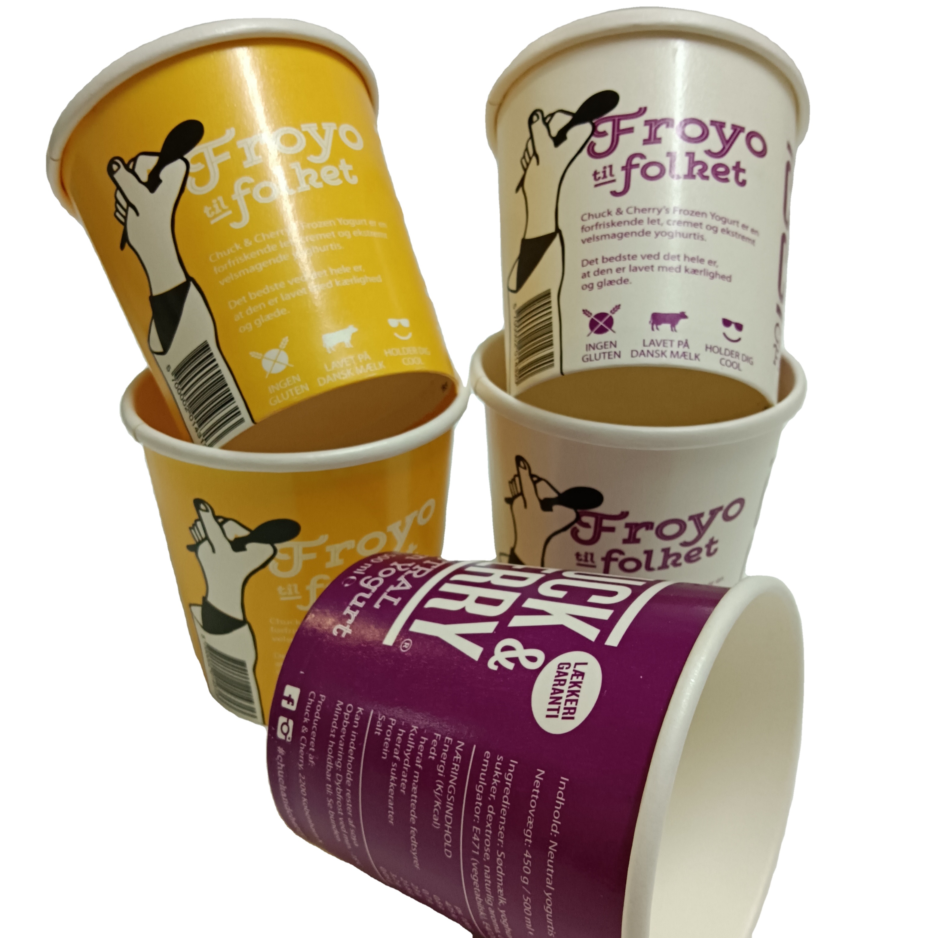 SP226 Eco- Friendly Custom Logo Disposable Bowl Instant Noodle Packaging Cup Paper soup Pot Snack Containers