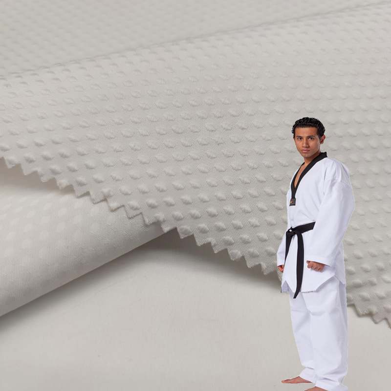 Ультралегкая тонкая белая ткань для тхэквондо dobok 100% полиэстер для лета