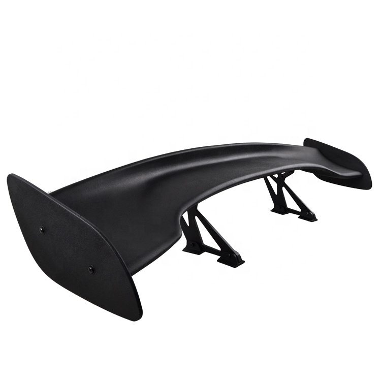 Auto part ABS material universal car rear spoiler sport black back rear spoiler