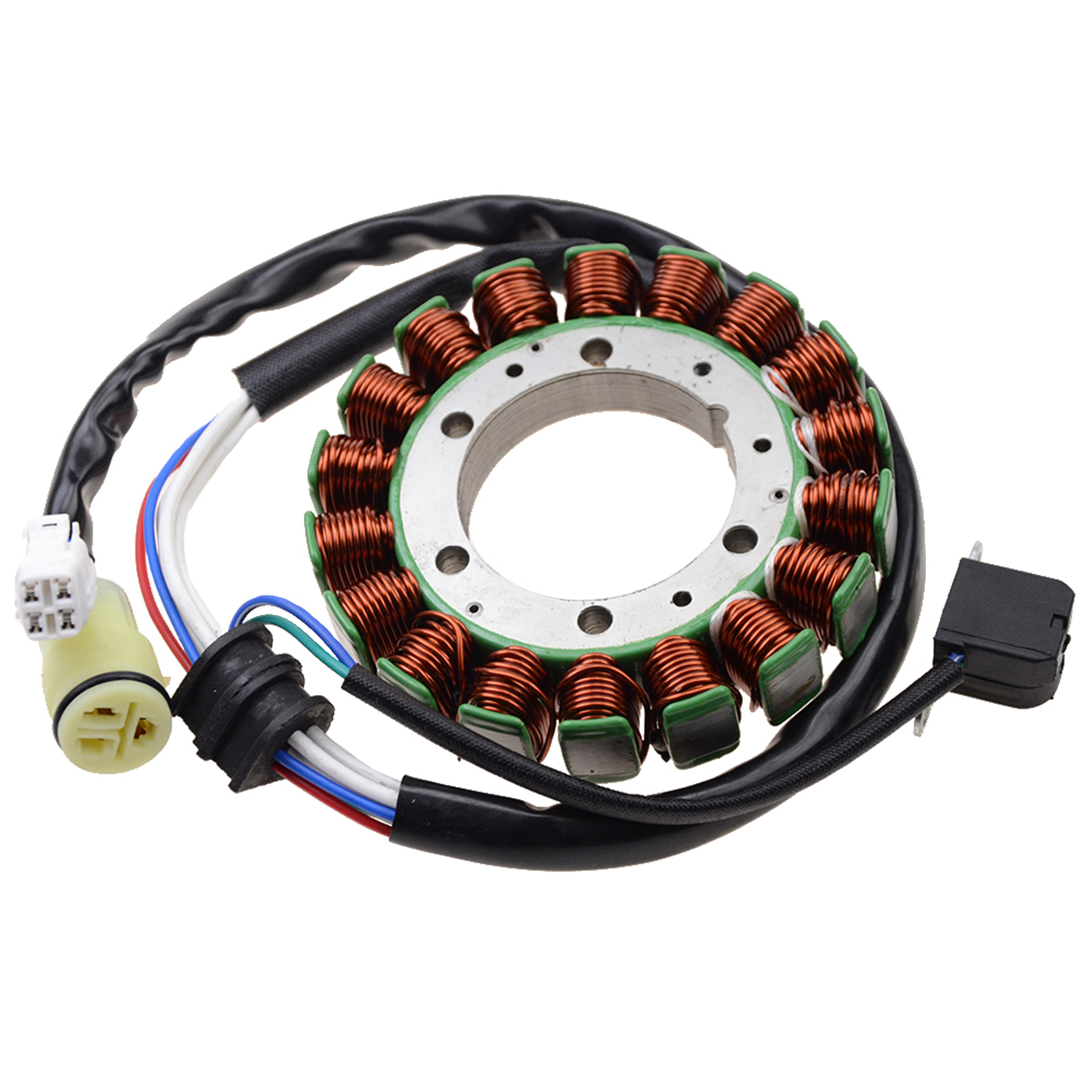 GOOFIT 18 Coil 7 Wire Magneto Stator Coil Ignition Generator Replacement For Yamaha YFM350 2002-2004