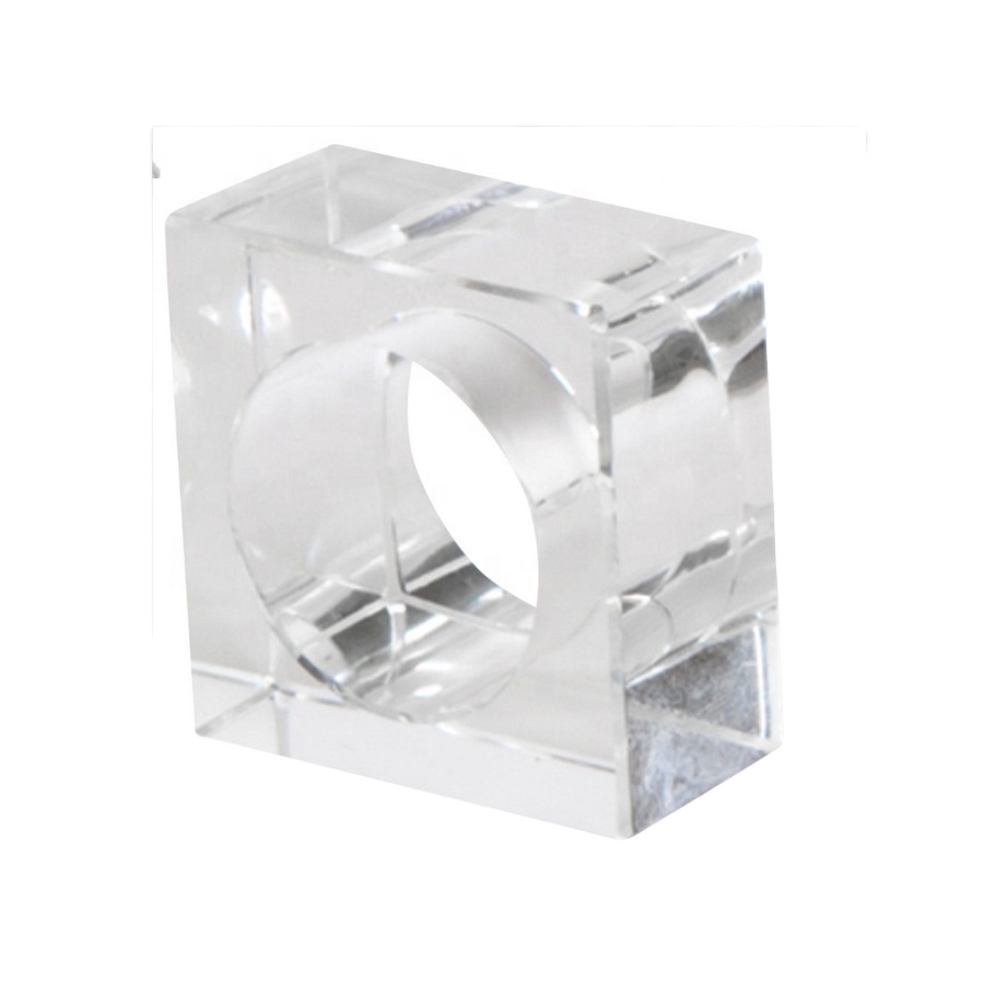 Прозрачные Акриловые Кольца для салфеток Lucite