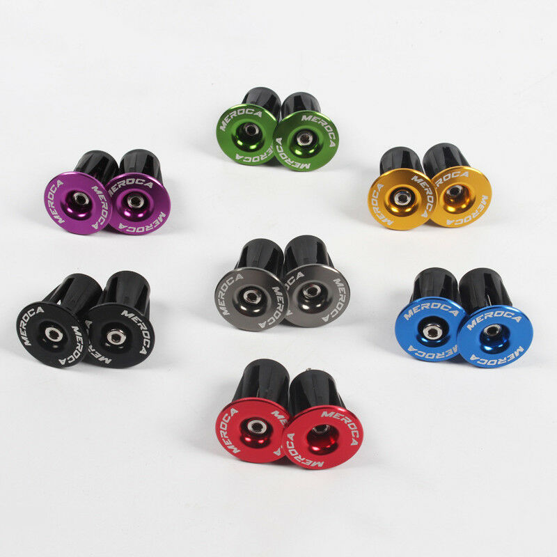 Mountain Bike Bar End Plugs 2PCS Aluminum Alloy Lock Bicycle Accessories MTB Road Bike Handlebar Plug End Cap Bar End Plugs