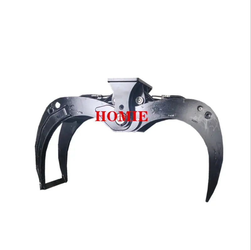 China Manufacturer Forestry Attachments Pulp Wood Grapple With Rotator For Excavator 20T Class