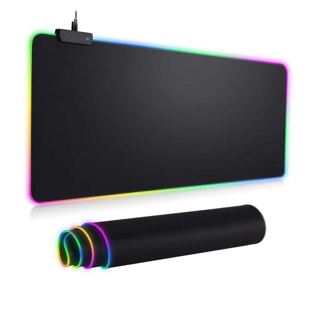 300 * 800 * 4mm Waterproof Personalized Custom Logo Rubber Large Led RGB Gaming Mouse Pad