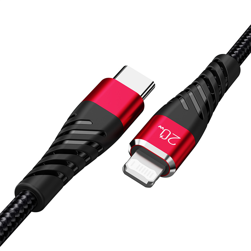 20W PD Quick Charging USB C to 8Pin Cable Nylon Braided IOS Fast Charging Cable for iPhone 12 13 Pro