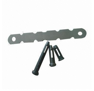 Aluminum form pin & wedge used with wall tie for forming system in concrete building