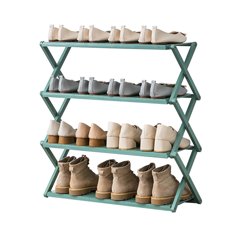 Haohe New General Style Folding Bamboo Wooden Shoe Storage Cabinet Space-saving Home Disinfection Shoe Racks Livingroom Furnitur