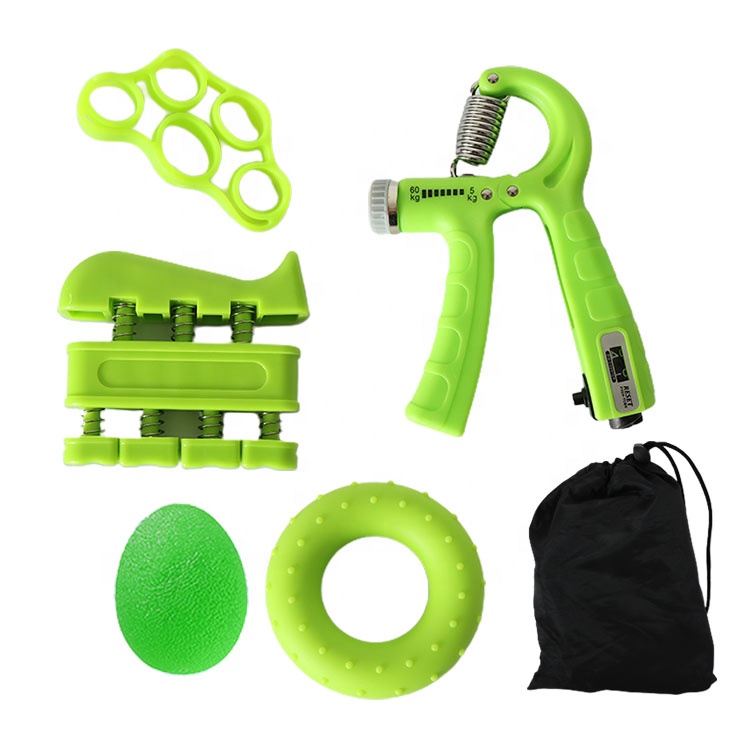 Adjustable Spring Hand Grip With Digital Counter 5-60kg Fitness Exercise Counting Hand Grip For Finger Exerciser Recover