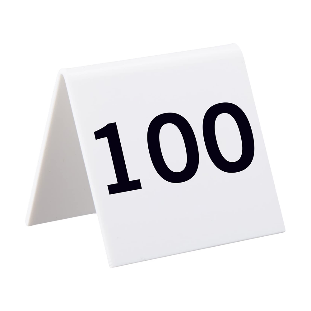 Acrylic Tent Style Table Numbers for Party Buffet Table Erasable Signs for Food Cafe Table and Restaurant Sign Stand