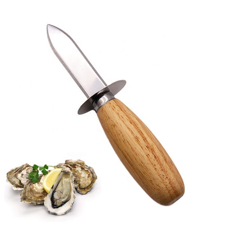 Китайский завод, новый кухонный нож для морепродуктов, нож для снятия кожуры, инструменты, нож для устриц с деревянной ручкой