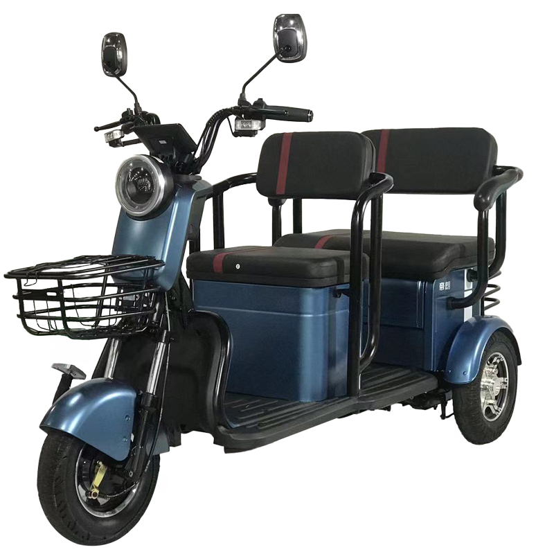 Factory supply electric tricycles motor 500W two big seats electric tricycle cargo