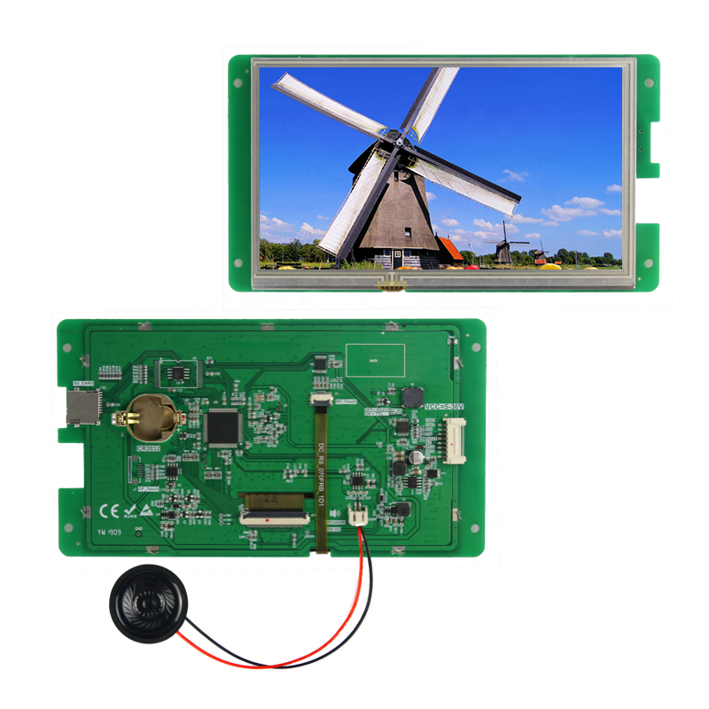 7 дюймов 800x480 ЖК-резистивный сенсорный экран с интерфейсом MCU