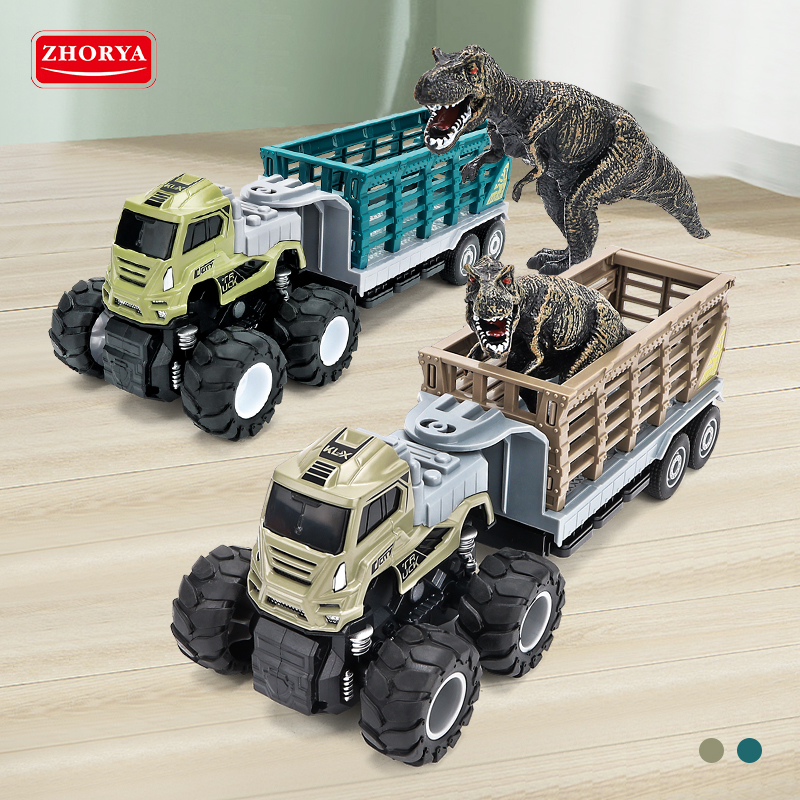 Новый дизайн 2021, литые игрушечные автомобили, грузовик 4x4, фрикционный прицеп, грузовик, игрушка для продажи