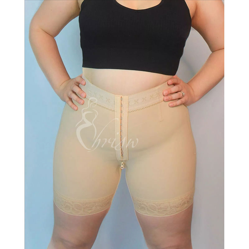 Fajase Women High Waist Butt Lift Hook Firm Shapewear Tummy Control Slimmer Pants