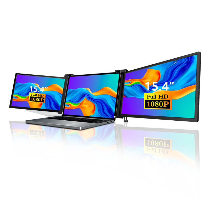 Kulee, оптовая продажа, 12-13-15-дюймовый, 1080P, второй удлинитель, многоэкранный портативный тройной монитор для анимационного дизайна-универсальный, будет-