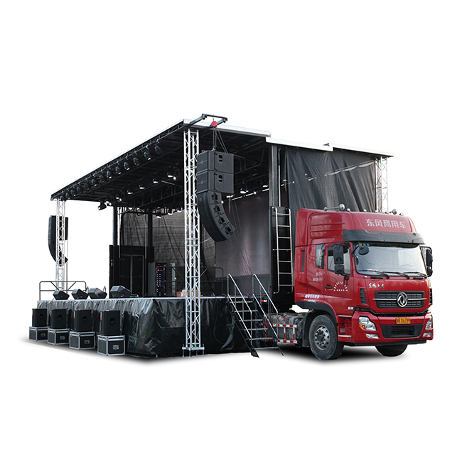 HUAYUAN-S455 13 м индивидуальные roadshow концертный светодиодный экран этап грузовик грузовых автомобилей