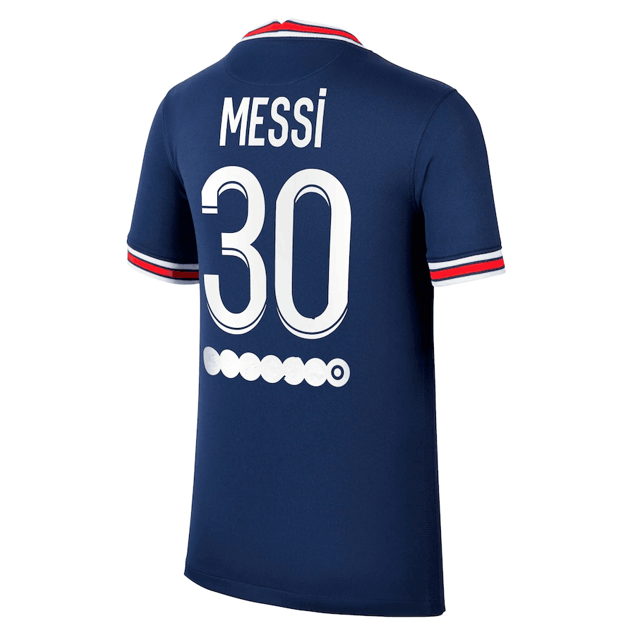 2021 Paris #30 Lionel Leo Messi Wholesale Thai Quality Soccer Jersey Soccer Uniform Kids boys child Kits Maillot de football