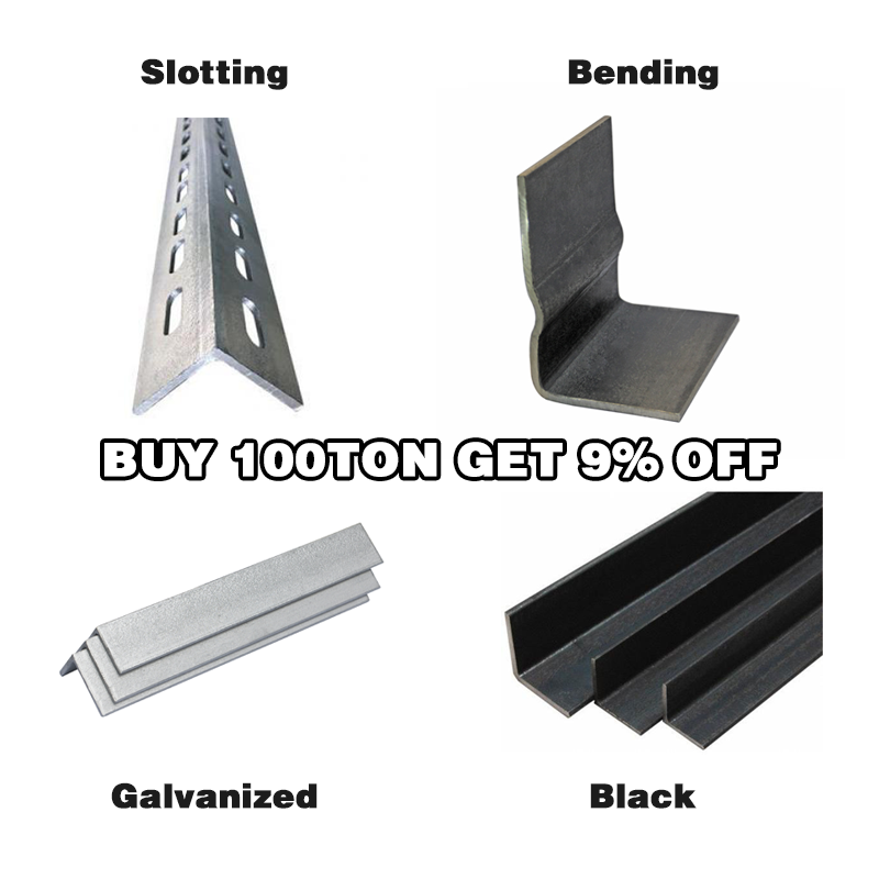 Price slotted ms stainless equal angles l iron bars prices galvanized perforated mild steel angle bar