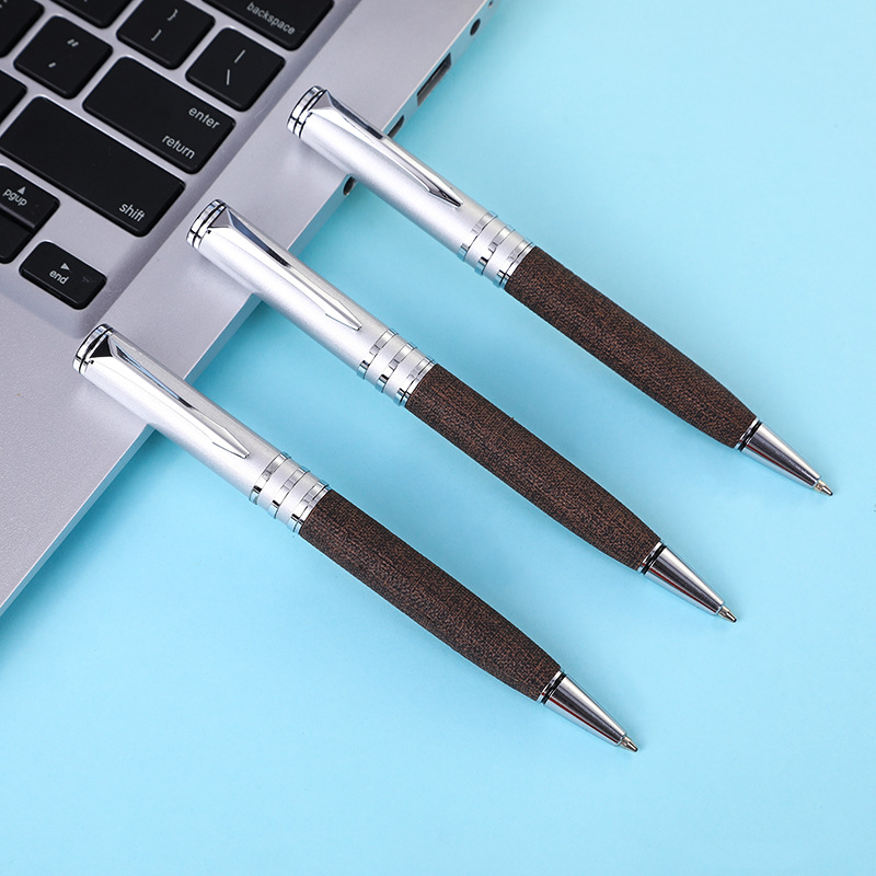 Custom promotional promotion high quality metal gold golden ballpoint pen with print logo