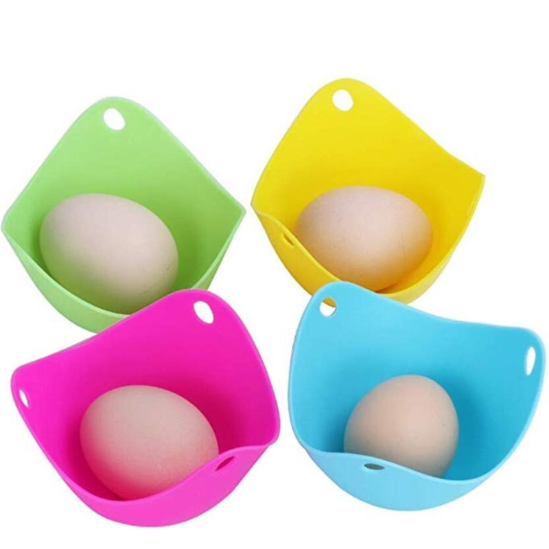Hot Sales Food Grade Egg Poacher Cups Egg Boiler Non Stick Mutipurpos Silicone Cups Egg Poacher