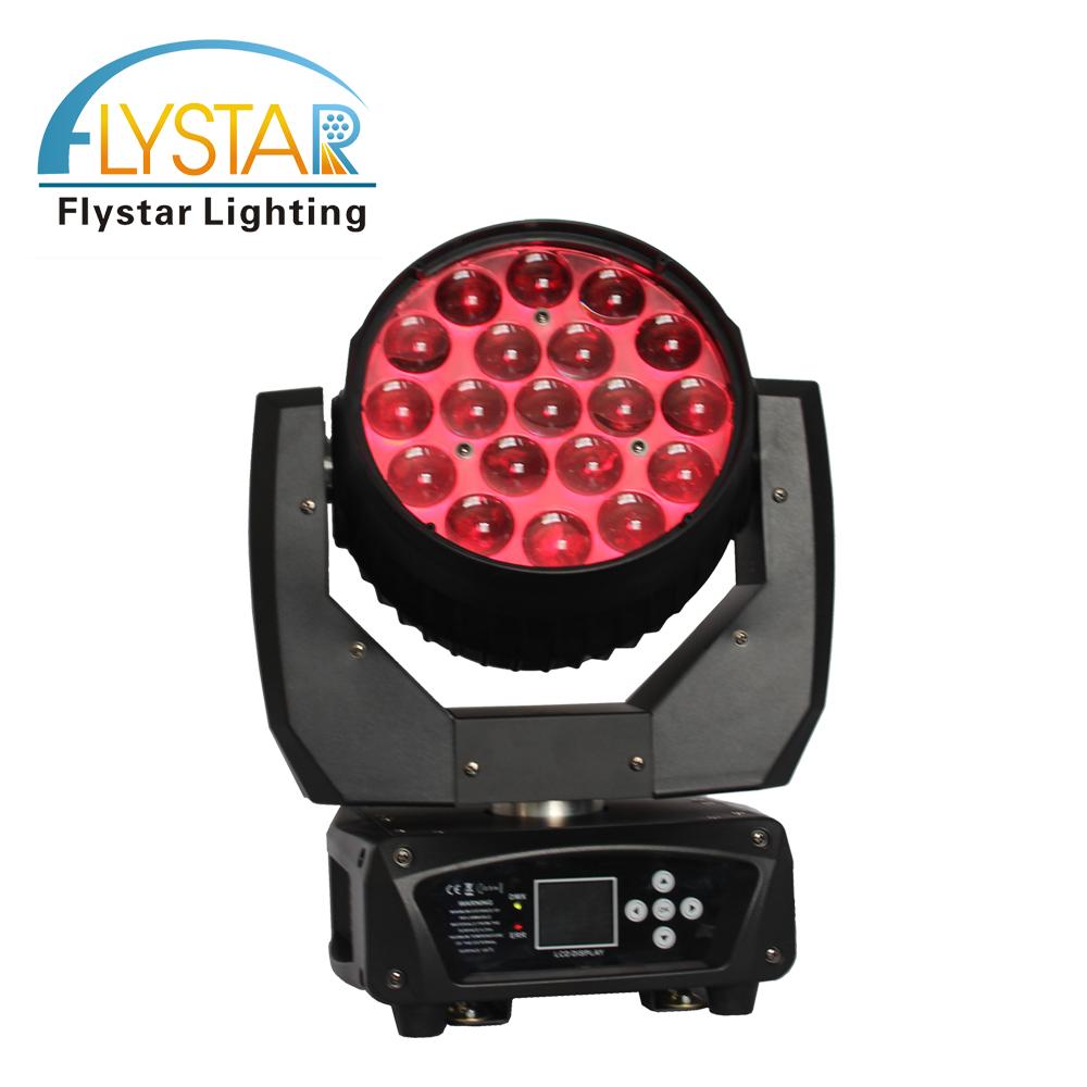 Pro light Mac Aura 19 шт. 15 Вт RGBW LED Wash Beam Zoom движущаяся головка