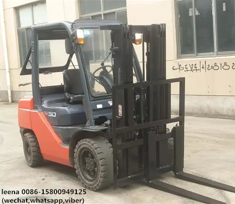 used toyota 3ton diesel forklift 3 stages 8fd30