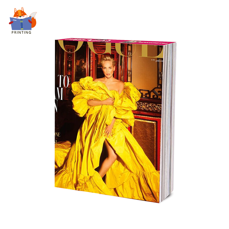 Factory Custom high quality Colorful A4 Perfect Binding Paper Sexy model clothing Catalog Booklet book Magazine for publishing