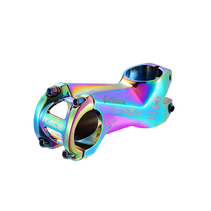 Bicycle Stem Colorful Ultralight Mountain Bike Stem MTB XC AM Bike Handlebar Rainbow Stem