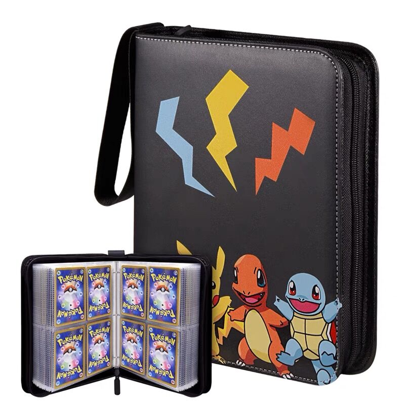 Новинка 2022, альбом для карт Pokemon, мультяшный аниме TCG, держатель для карт, коллекционная папка, портативный альбом для карт из ПУ с листьями