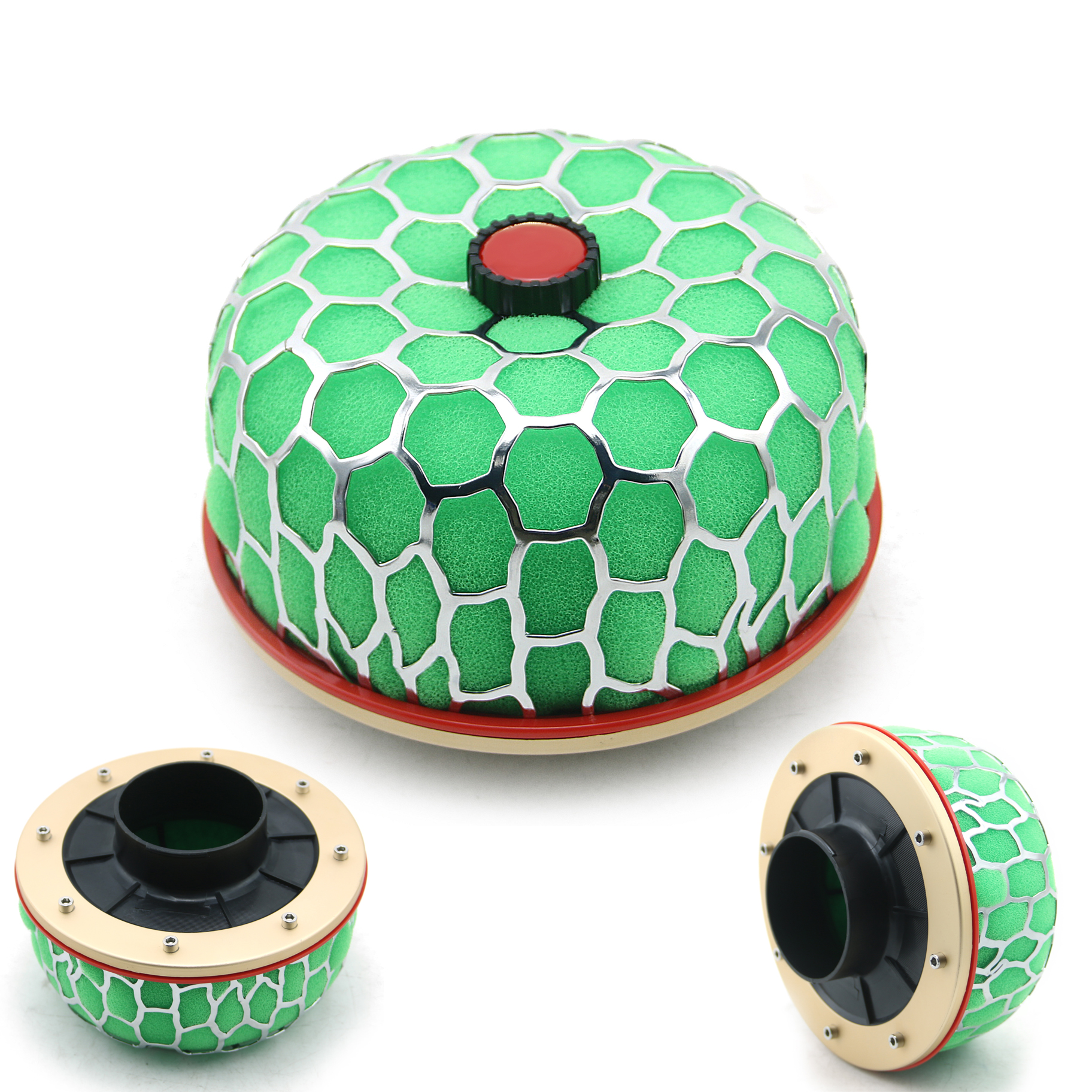 Universal Round Mushroom Design Green 60mm high flow big air flow hepa filter replacement