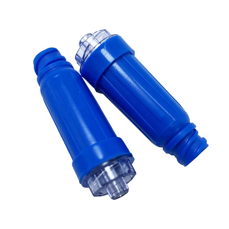 Positive pressure needle - less infusion connector for injection