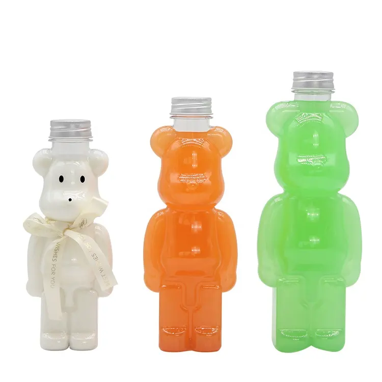 LOKYO food grade creative disposable beverage clear juice milk bottle reusable bubble tea plastic cup