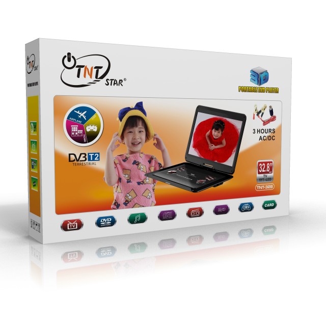 Tntstar TNT-328 портативный dvd-плеер с Usb портативный MP4 плеер Высокое качество радио OEM