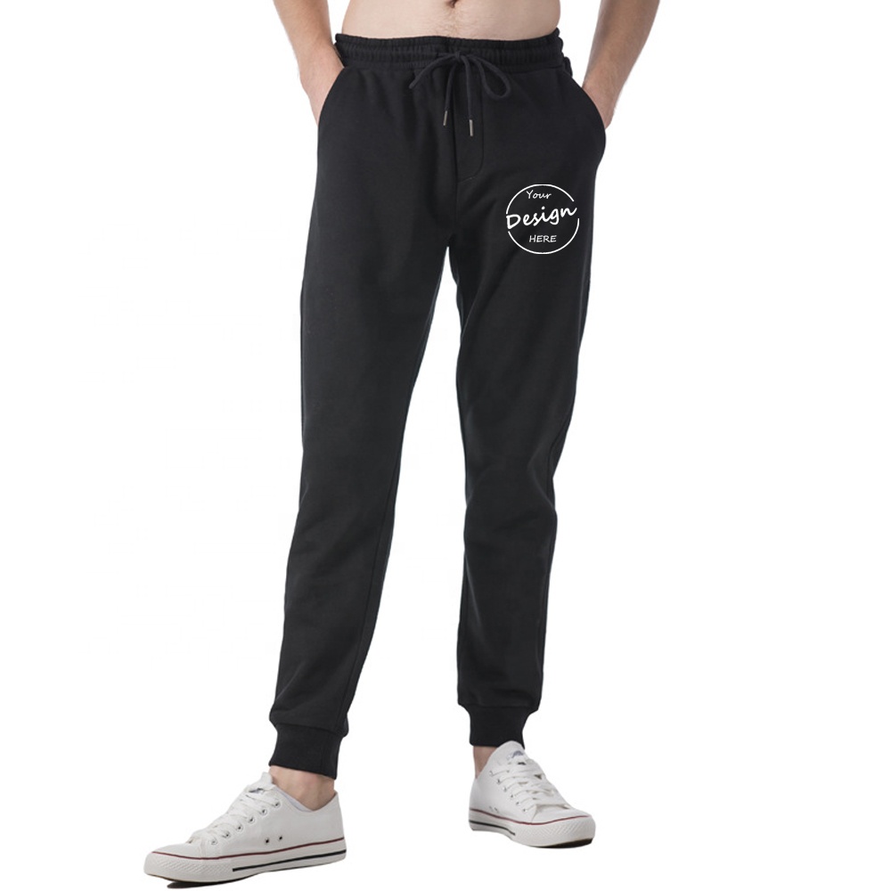 JL-82407 Custom Mens Sweatpants High Quality Jogger Track Pants Man Plus Size Male Trousers Black Gray Men Jogger Pants