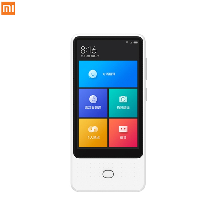 Новый оригинальный Xiaomi 4,1 дюймов WiFi AI переводчик путешествия обучение переводная машина