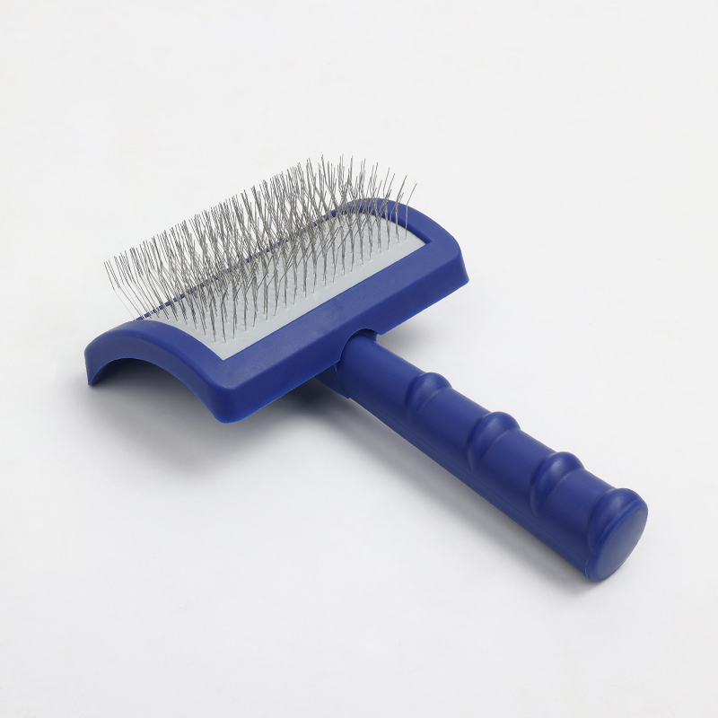 Factory Wholesale Custom Logo Blister Card Packaging Pet Pin Hair Brush Cat Dog Groom Slicker Brush