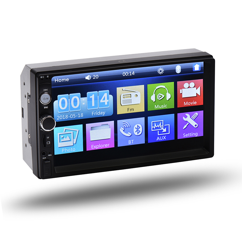 7 inch cheap double retro touch screen joying player nitro control tape mp5 usb antenna car radio car ster 2 din car video
