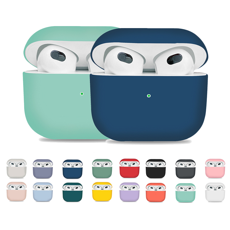 New Silicone Case for Airpods 3 Soft Silicon Gel Full Coverage Earphone Case Cover for Airpods 3