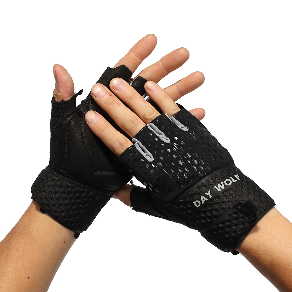 Savior Man Women Fitness Gloves Sports Gym Weight Lifting Gloves Wrist Wrap Gloves