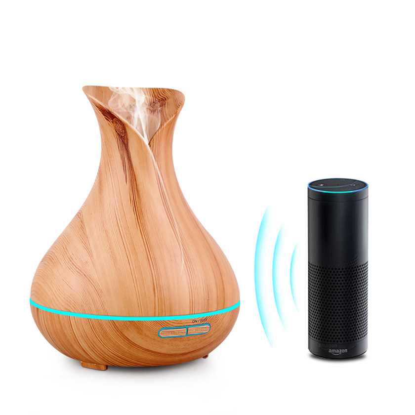 WIFI amazon alexa google home smart life ультразвуковой диффузор для эфирного масла, увлажнитель