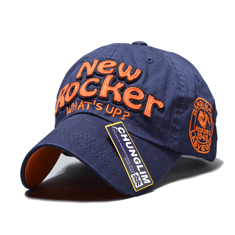 Custom Character 3D Embroidered Patch Logo Denim Baseball Cap Fashion Adjustable Hats for Men Women