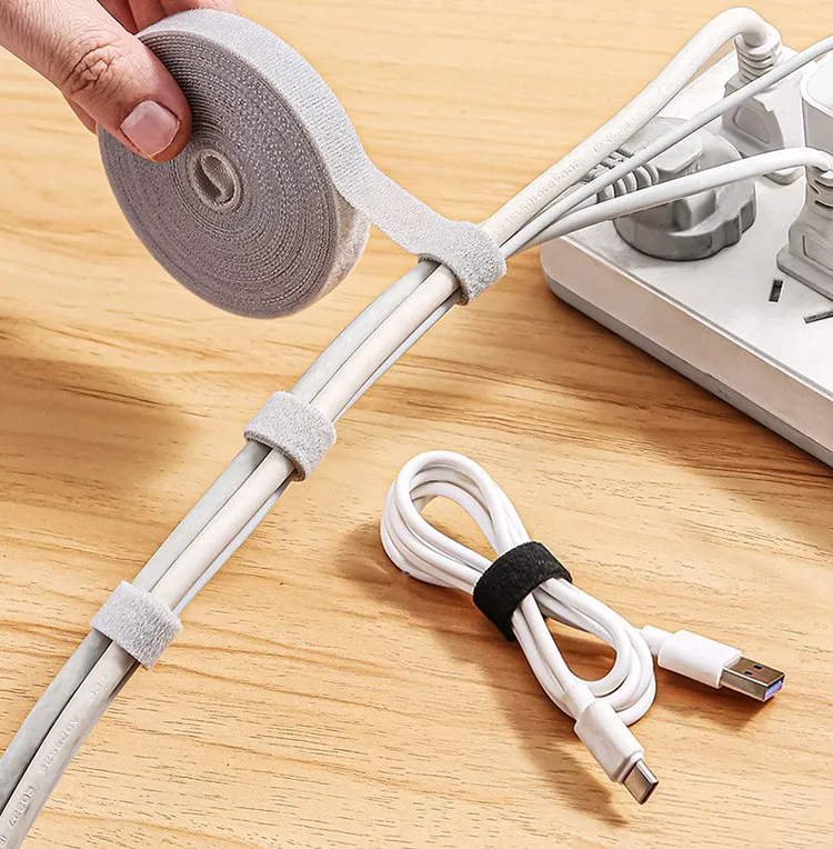 Magic Loop Tape Cable Manager Data Cable Organizer Fastening Strap Headphone Computer Wire Tie Cable Fixer