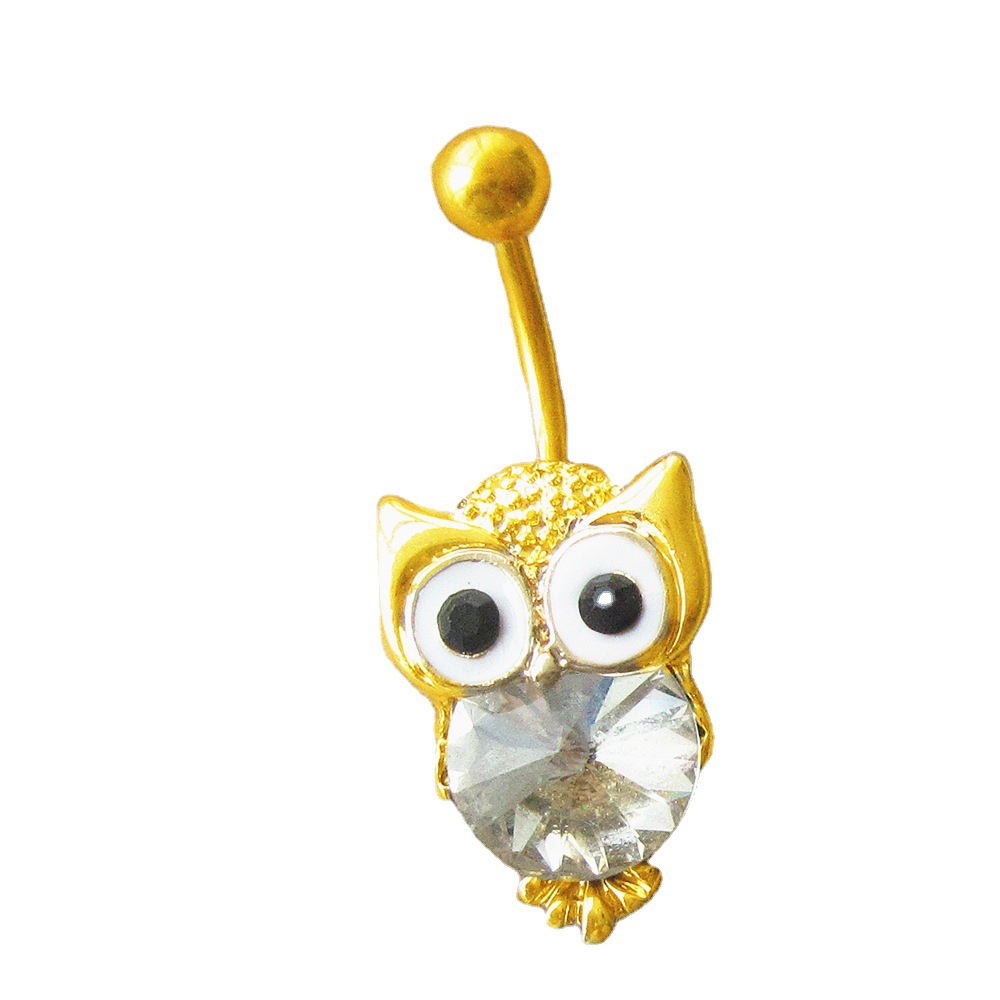 BBR-124 2021 Body Piercing Jewelry Custom Designer Zodiac surgical steel Owl Belly Button Rings