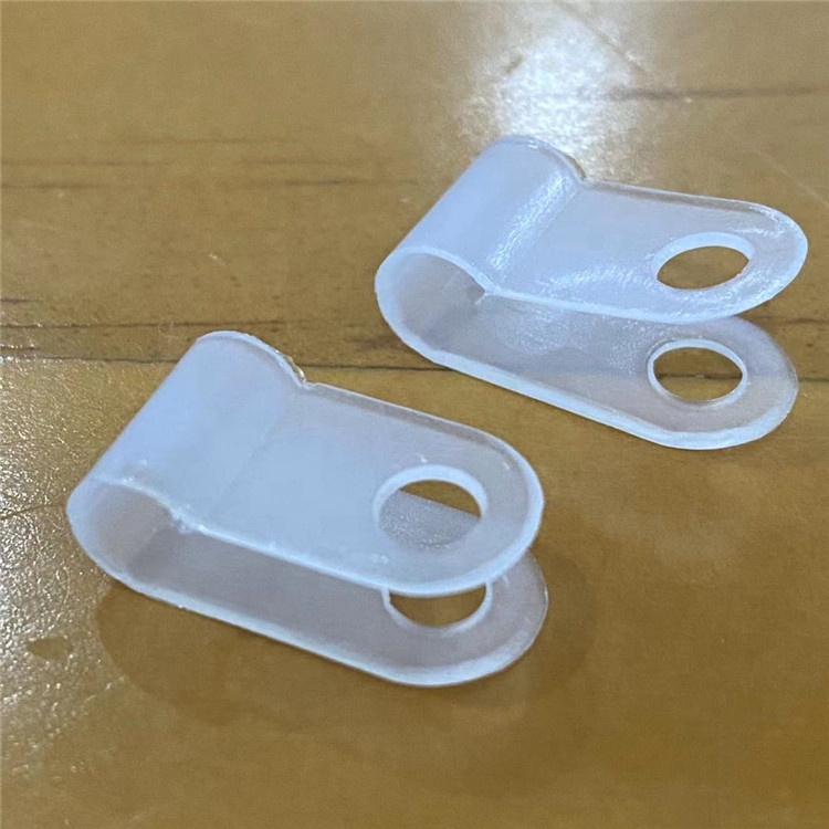 Nylon R Type Cable Clamp Plastic Wires Cord Clip Tubing Clips