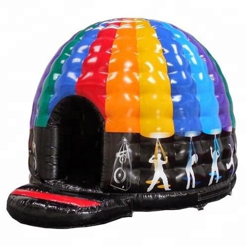 Commercial kids dancing bouncer house music Disco Dome inflatable castle