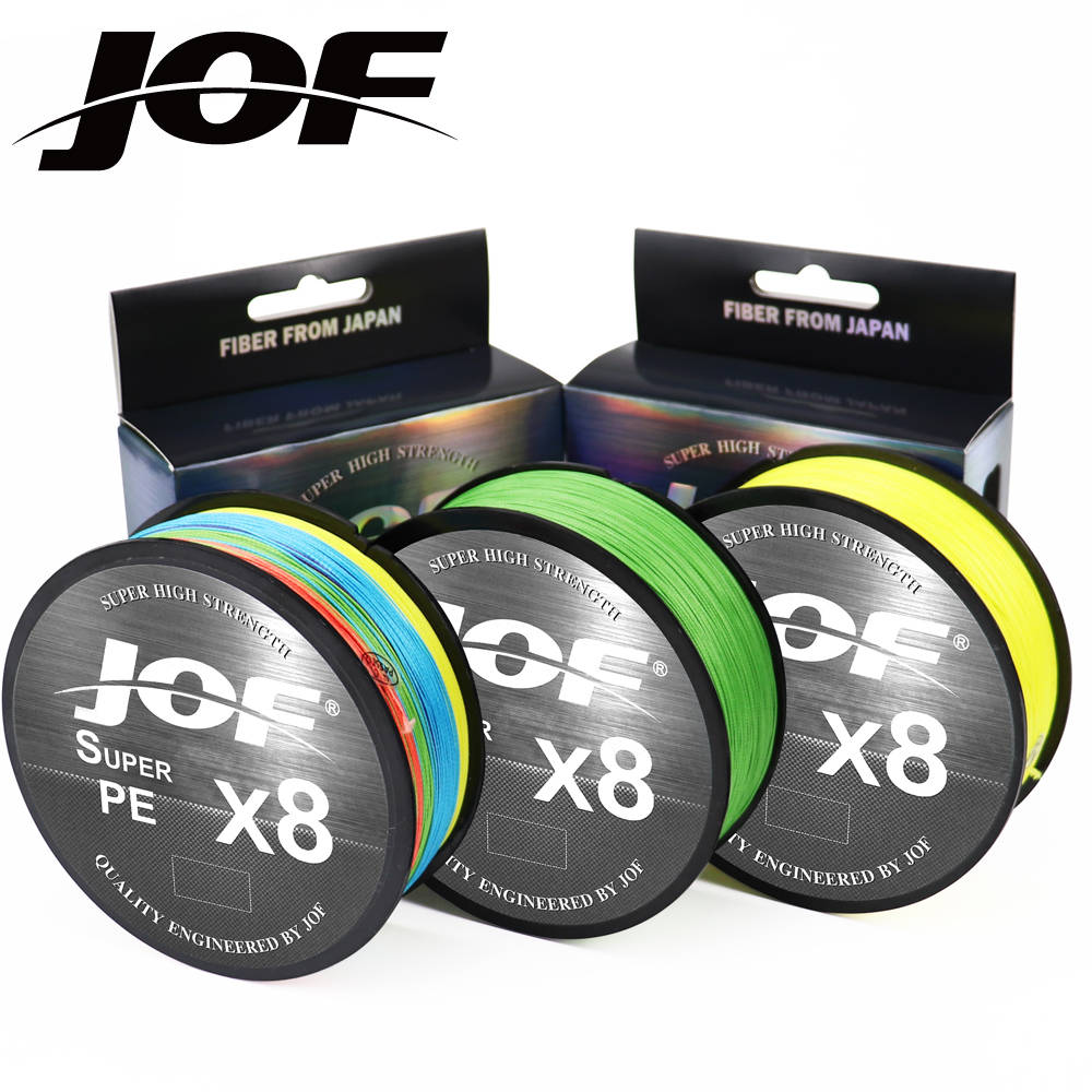 JOF 8 плетеная рыболовная леска из ПЭ 150 м леска плетеная леска pe рыболовная line12LB-100LB