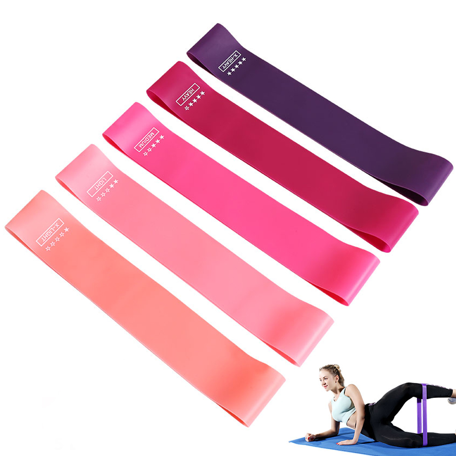 ELEC Gym Pilates Strength Workout Equipment Expander Exercise Mini Band Yoga Training Fitness Gum Elastic Resistance Loop Band