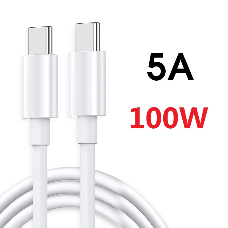 100W Usb Type C Charger 1m Fast Charger Usb C To Usb C Pd Cable TypeC Data Cable For Huawei For Xiaomi For Samsung