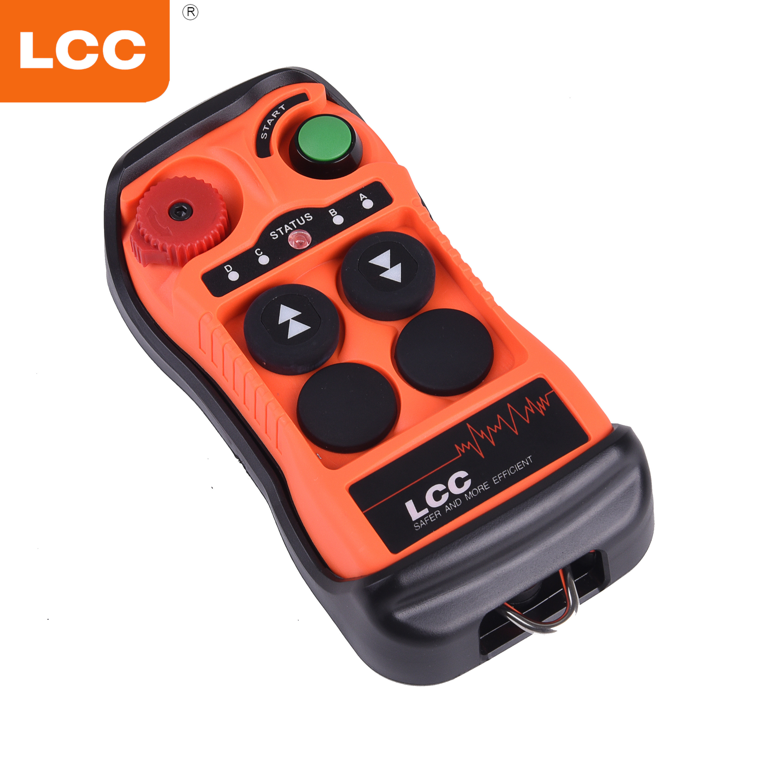 Q200 CAN 485 232 Two buttons single speed industrial wireless remote control for pump